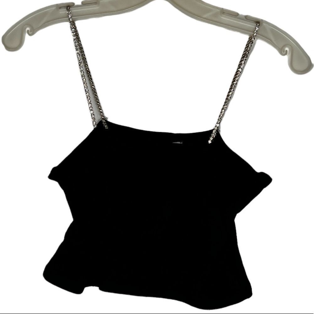 Emma & Sam Top with Rhinestone Straps nwt